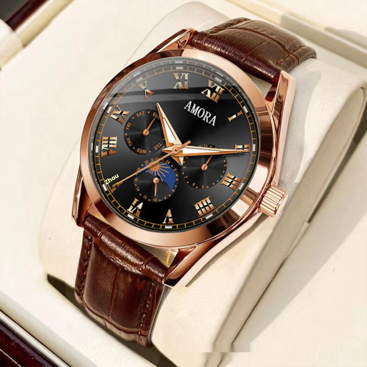 Reloj de cuarzo luminoso no mecánico con resistencia al agua – Image 3