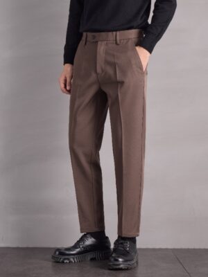 Pantalon casual homme coupe droite