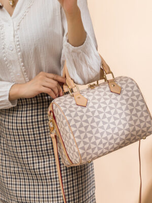 Bolso tipo almohada retro para mujer - Diseño vintage con estampado floral