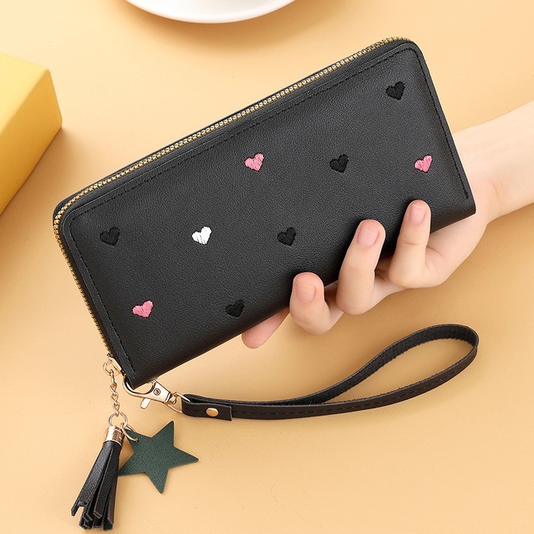 Billetera Larga Mini Bordada de Estilo Cute para Mujer – Image 3