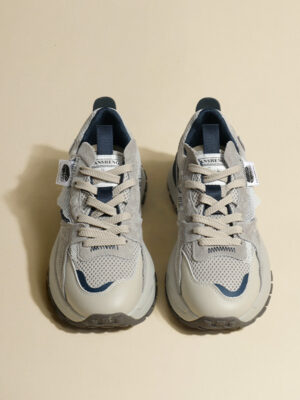 Zapatillas Casual Retro de Plataforma con Superficie de Malla para Mujer