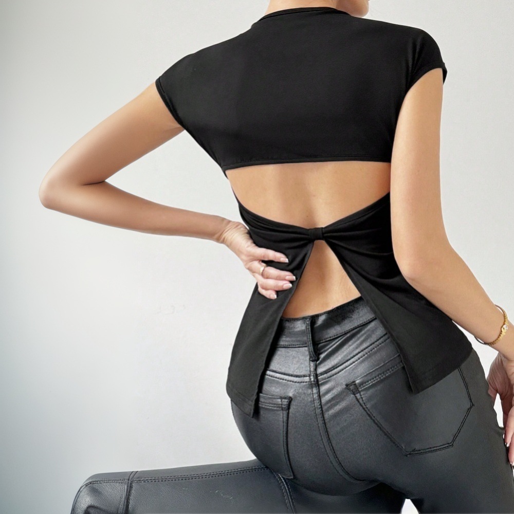 Top Negro con Espalda Descubierta – Image 2