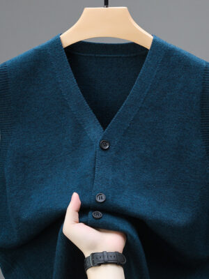 Chaleco Tejido sin Mangas para Hombre