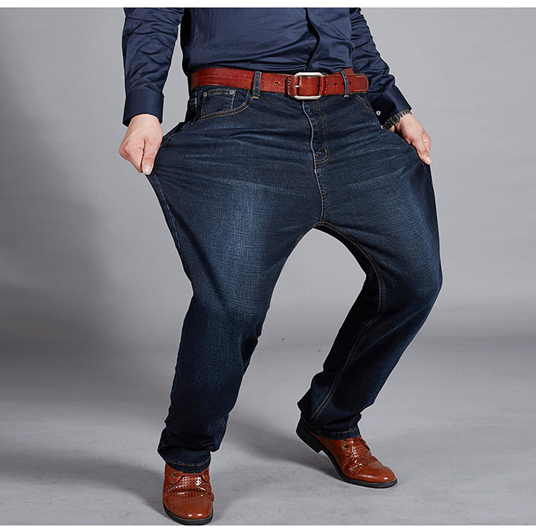 Jeans Talla Grande para Hombre – Pierna Recta con Alta Elasticidad y Comodidad – Image 2