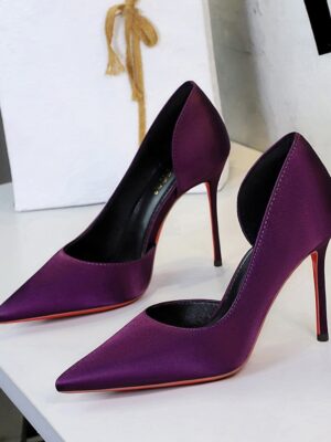 Zapatos de Tacón Ultra Alto Stiletto de Punta Fina para Mujer