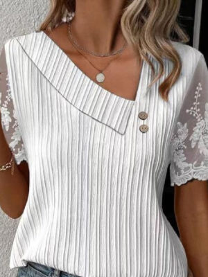 Lace Sleeve Patchwork