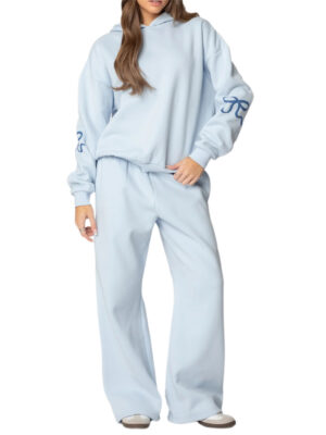 Conjunto Deportivo Casual con Sudadera de Felpa